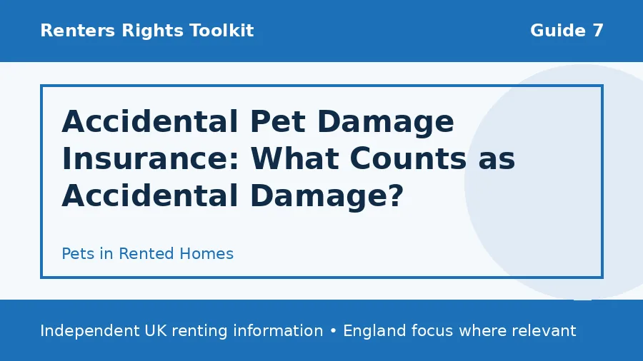 Accidental Pet Damage Insurance: What Counts as Accidental Damage? guide illustration