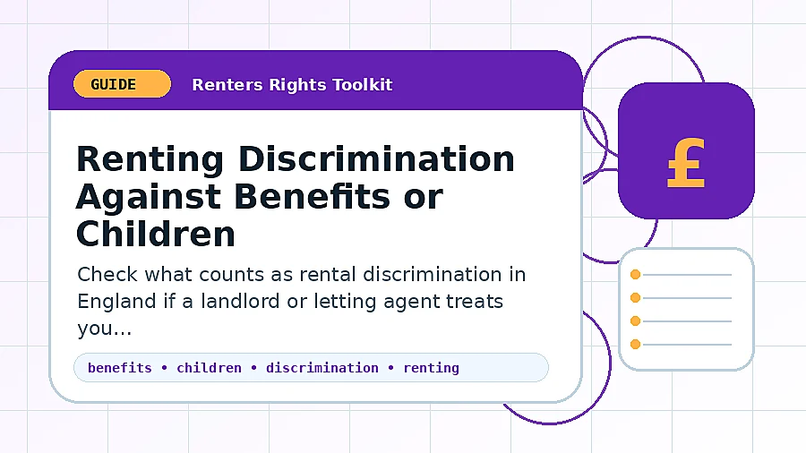 Renting Discrimination Against Benefits or Children guide illustration