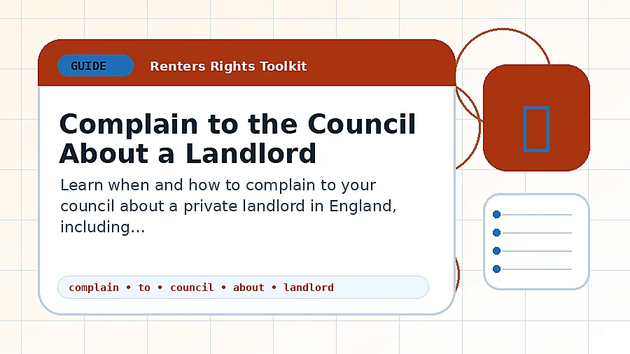 Complain to the Council About a Landlord guide illustration