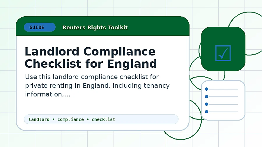Landlord Compliance Checklist for England guide illustration