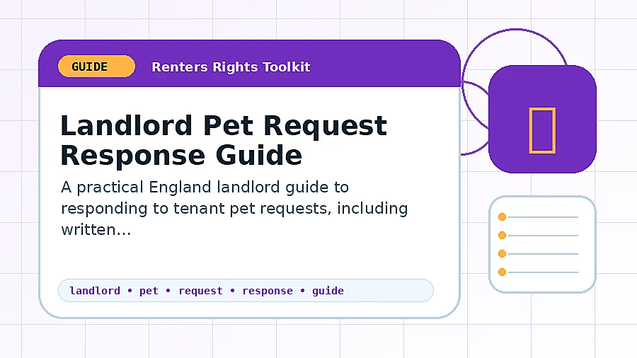 Landlord Pet Request Response Guide guide illustration