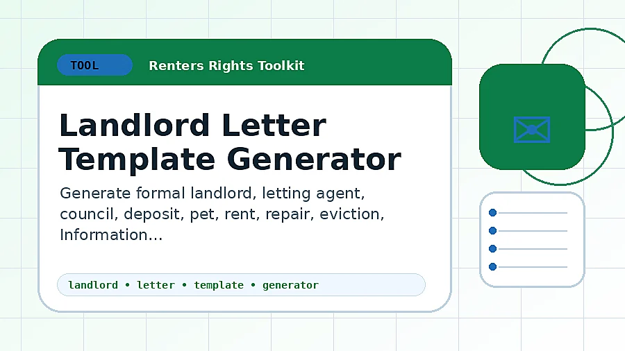 Landlord Letter Template Generator tool illustration