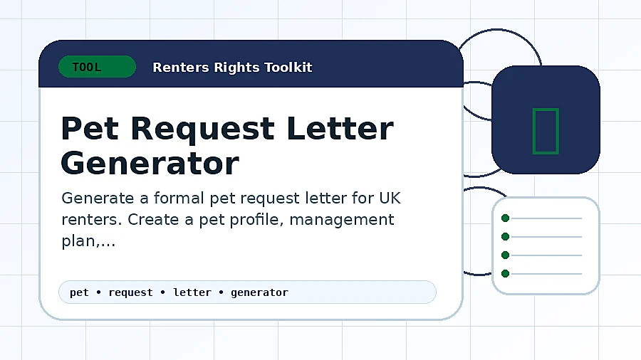 Pet Request Letter Generator tool illustration