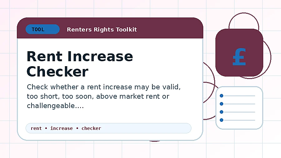 Rent Increase Checker tool illustration