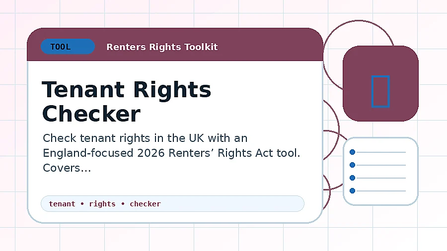 Tenant Rights Checker tool illustration